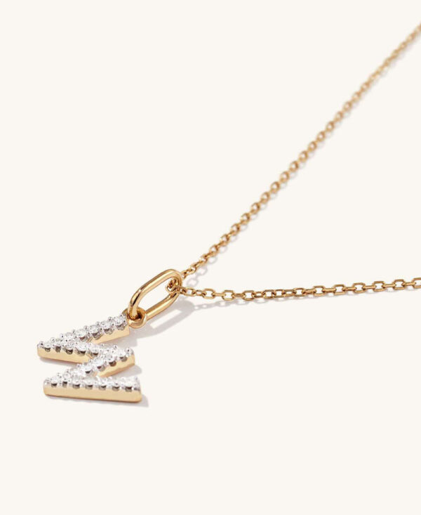 Diamond Letter Charm